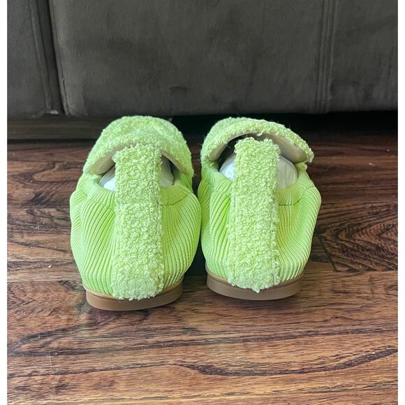 $1095 NIB Bottega Veneta Men\'s Lime Green Terry Cloth Knit Slip-On Loafers 42(9) main image 8